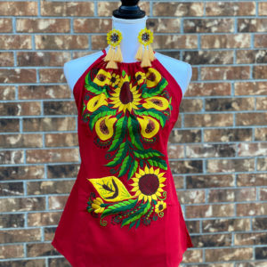 Halter Sunflower Top