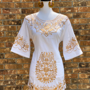 Clavel Dorado Mini Dress White