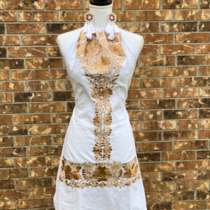 Halter Dorado Dress White