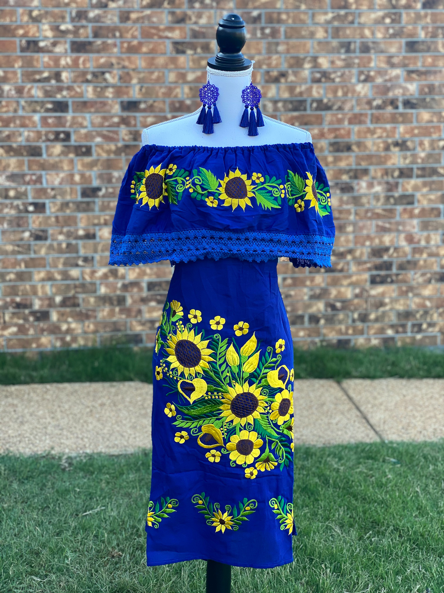 sunflower dress blue Sunflower Dress main image 1