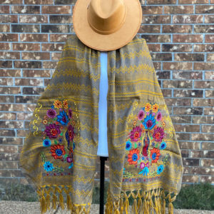 Rebozo Virgencita Bordado