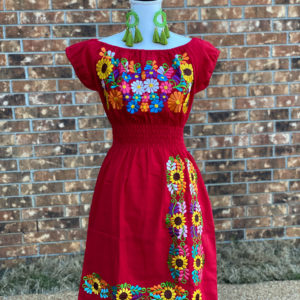 Girasoles Red Dress