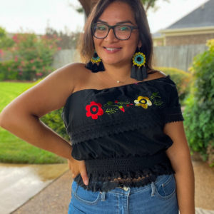 Florecitas One-Shoulder Top