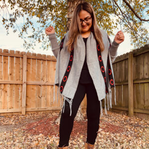 Poncho Cape with Sleeves