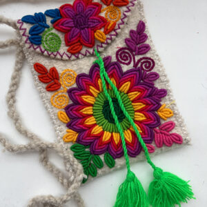 Embroidered Wool Purse